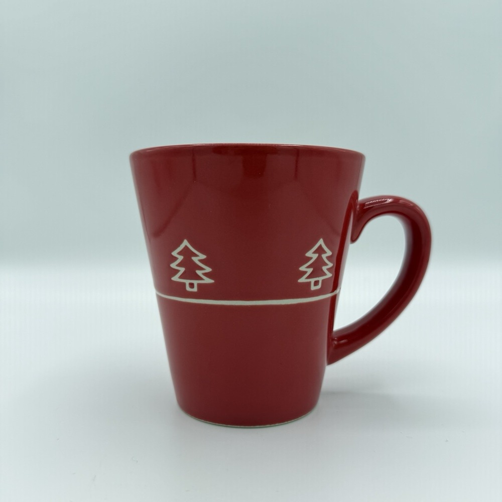 BIA Cordon Bleu Tree Red 4" Christmas Ceramic Stoneware Coffee‎ Tea Mug 2006